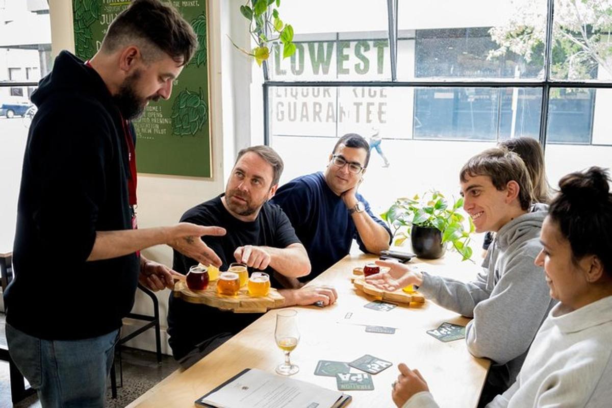 a group of people sitting around a table eating food