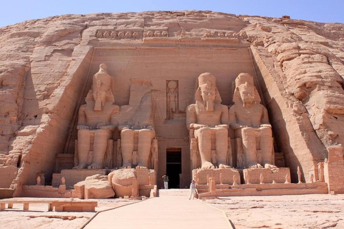 pohled na chrám Abú Simbel