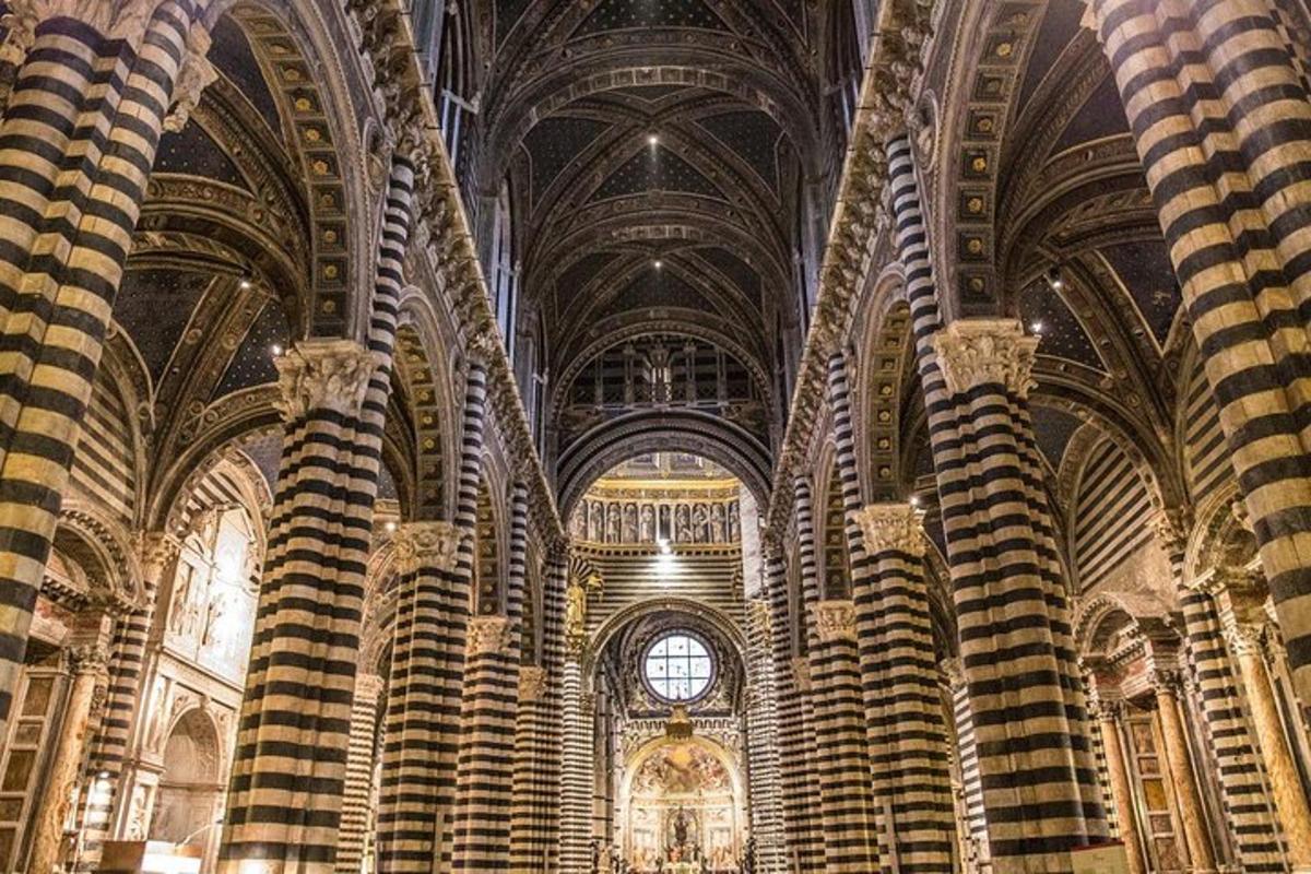 a large cathedral with columns and ceilings and a window