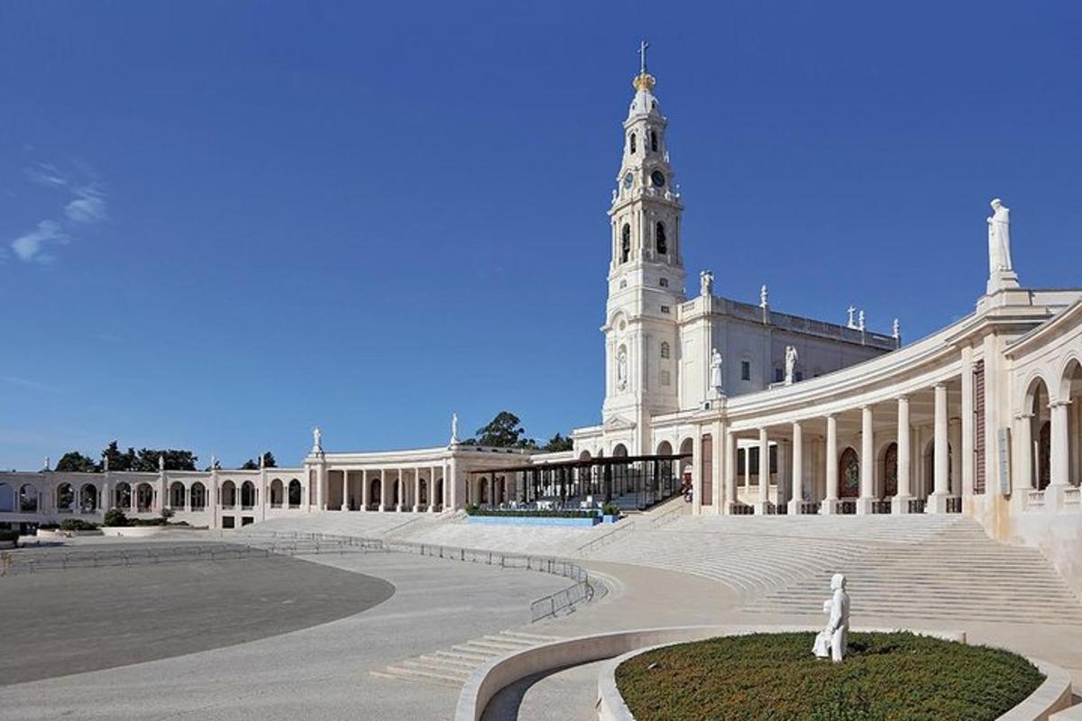 a large white building with a tower on top of it