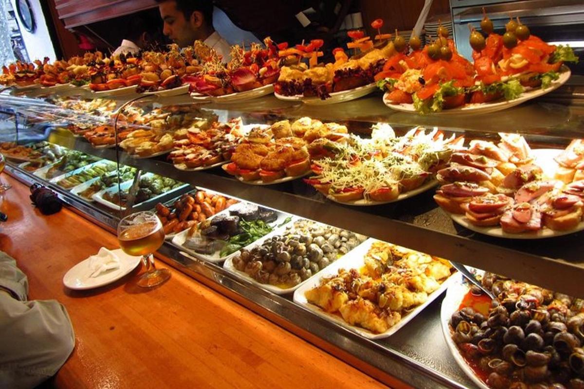 a buffet filled with lots of different types of food