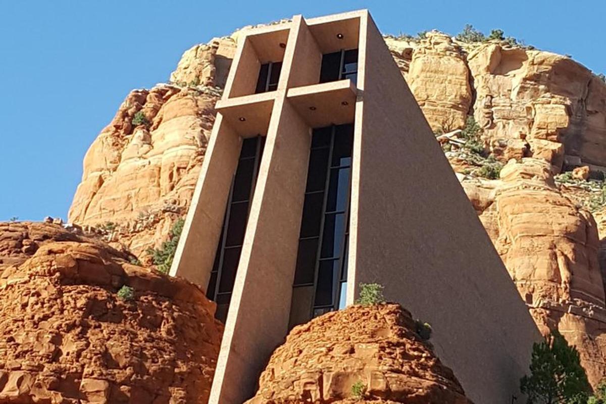 a church built into the side of a mountain