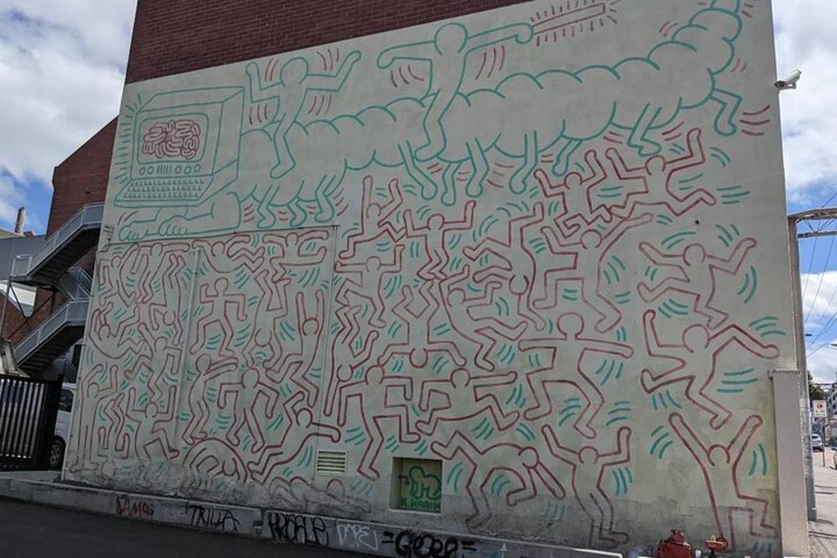 a painting on the side of a building