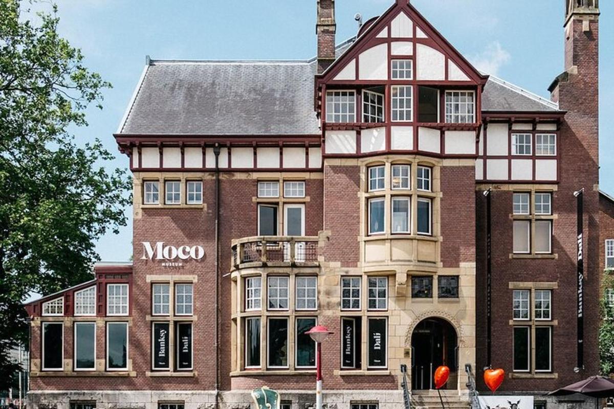 a large brick building with a sign on it