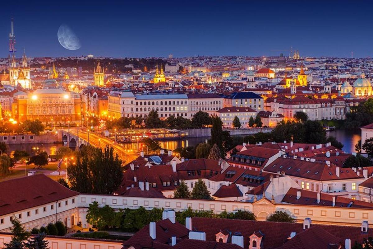 pohled na město v noci