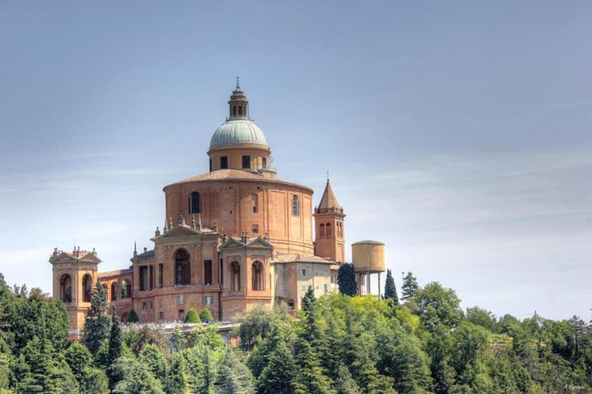 an old building on top of a hill