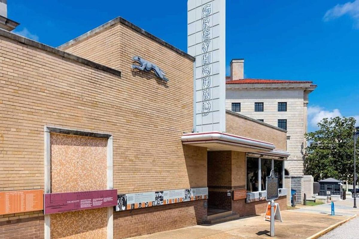 a building with a sign on the side of it