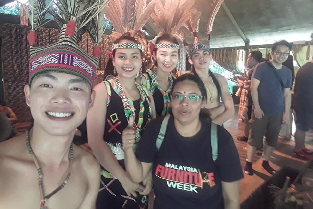a group of people dressed up in native costumes