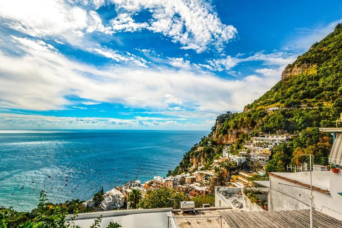 a view of the ocean from a hill