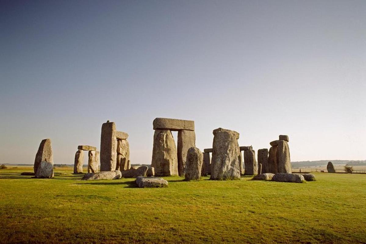 pole s kameny Stonehenge v poli