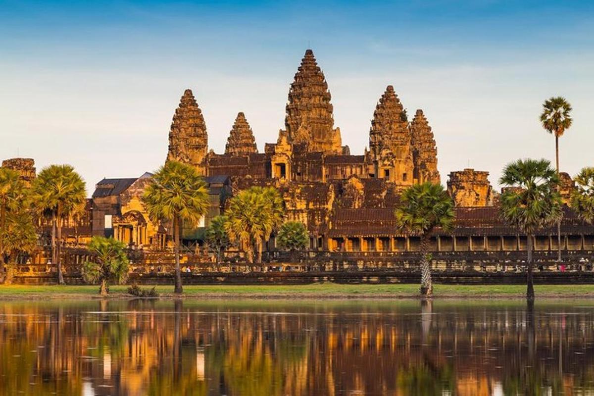 útsýni yfir Angkor Wat musterið