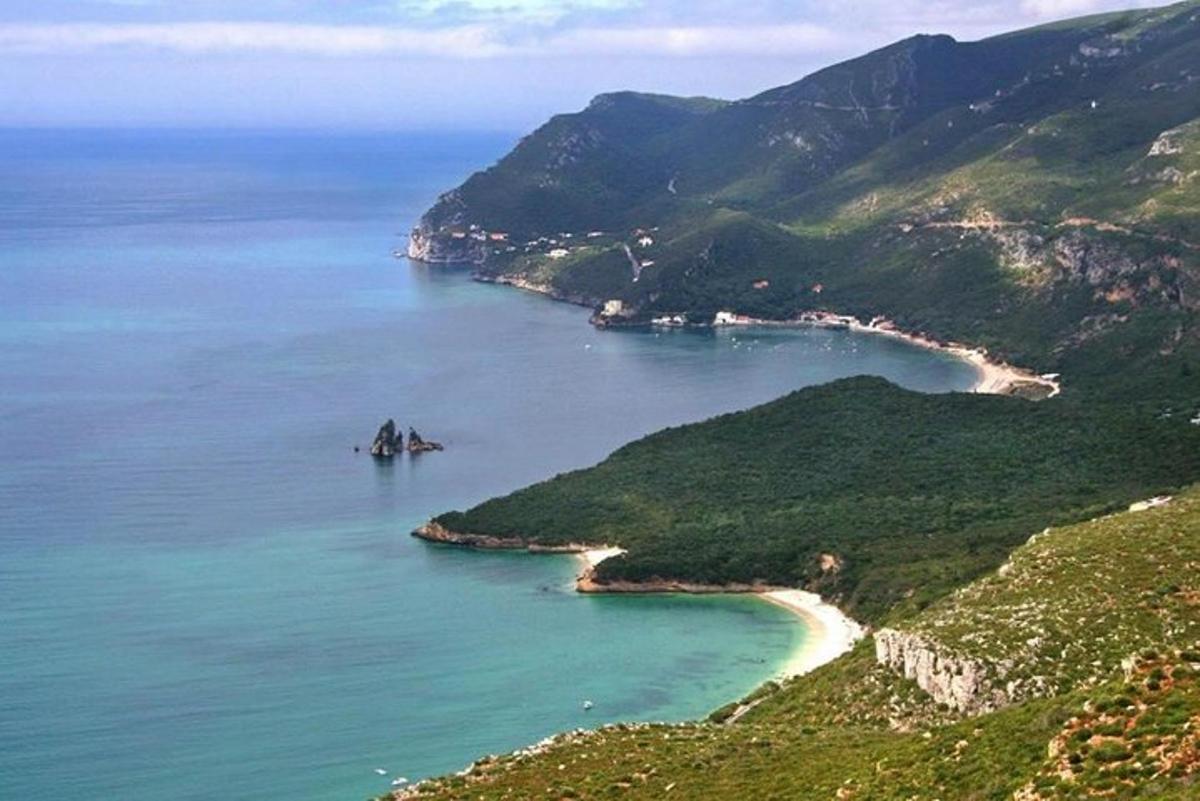 an aerial view of a beach in the ocean