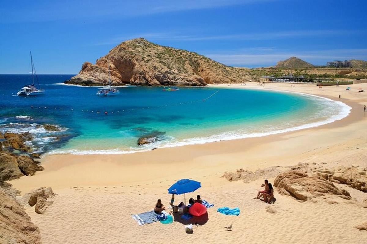 un gruppo di persone sedute sotto un ombrellone su una spiaggia