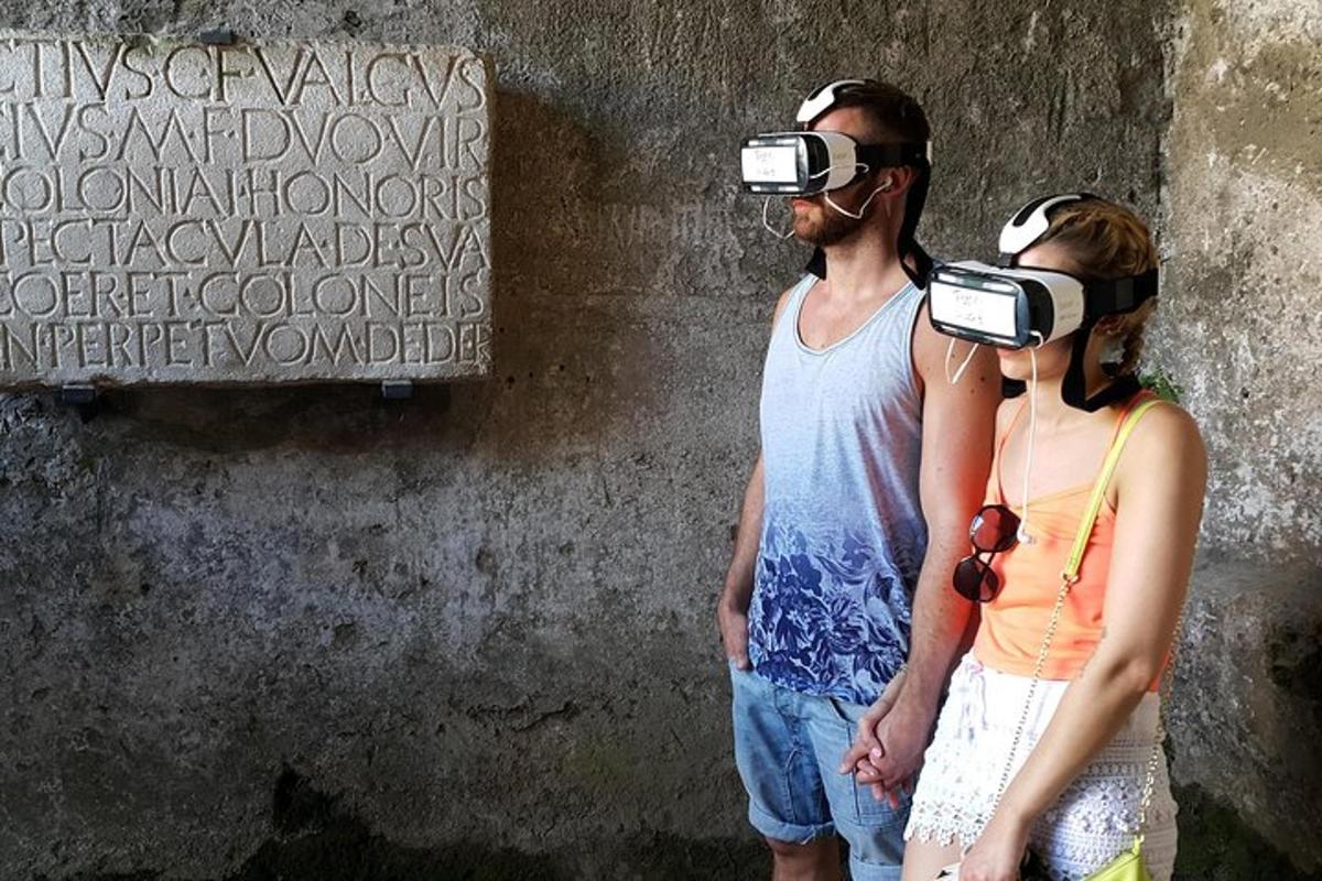 a man and a woman wearing virtual reality glasses