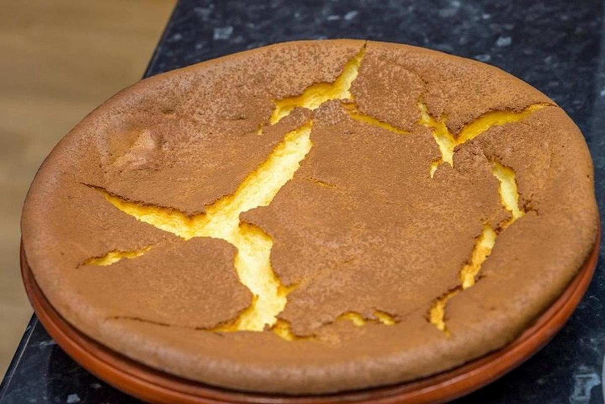 a chocolate cake on a plate on a table