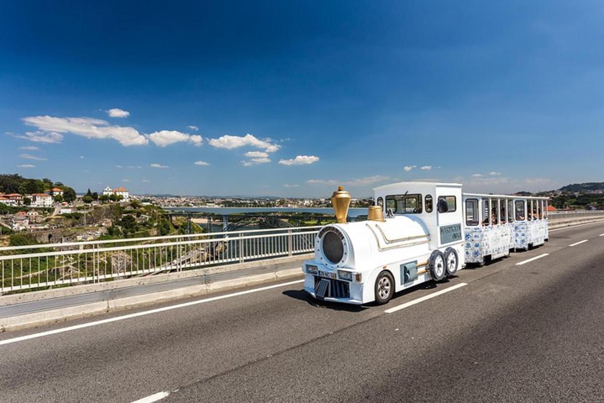 majhen avtobus, ki se pelje po avtocesti čez most