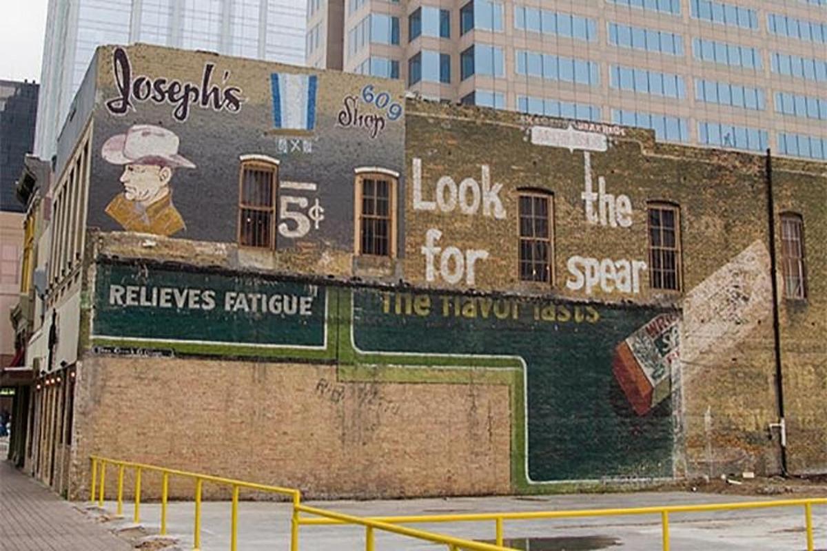 a building with a painting on the side of it