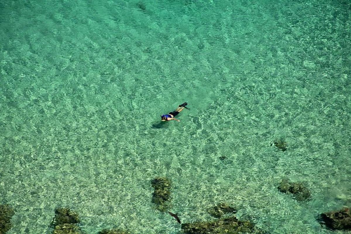 a person laying on a surfboard in the water