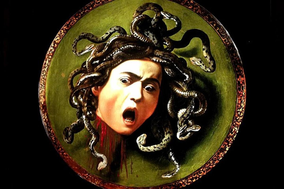 a painting of a woman with her mouth open