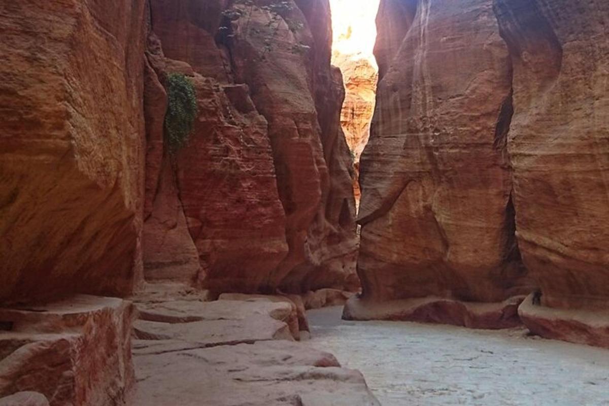 un canyó esquerre al mig d'un penya-segat