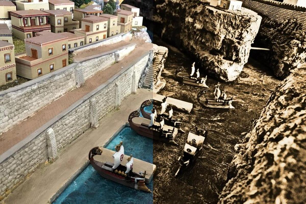 un gruppo di persone che viaggiano su barche in acqua