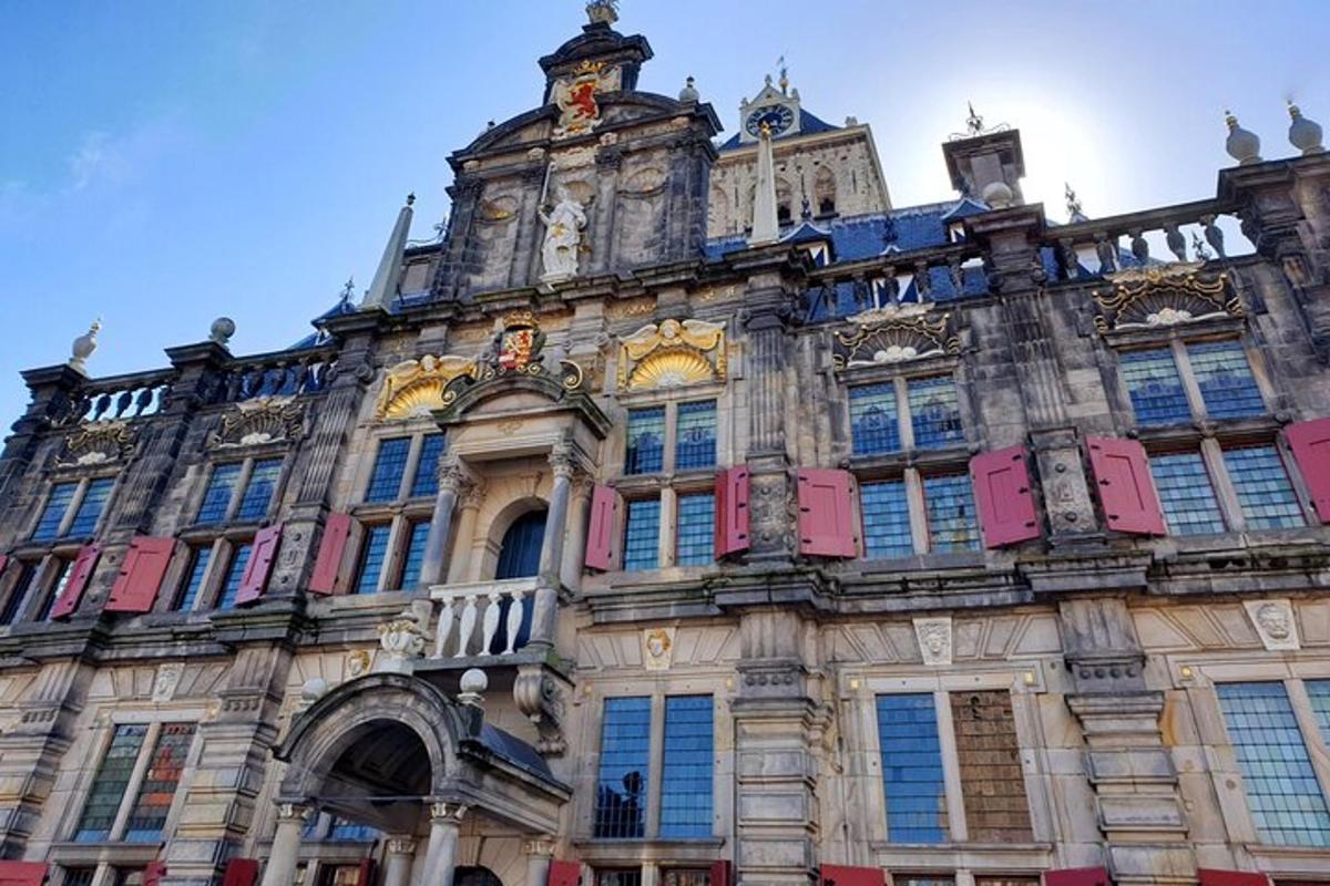 a large building with a clock tower on top of it