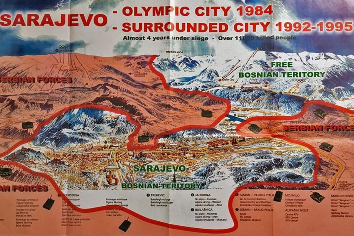 um mapa da cidade olímpica da cidade sincronizada