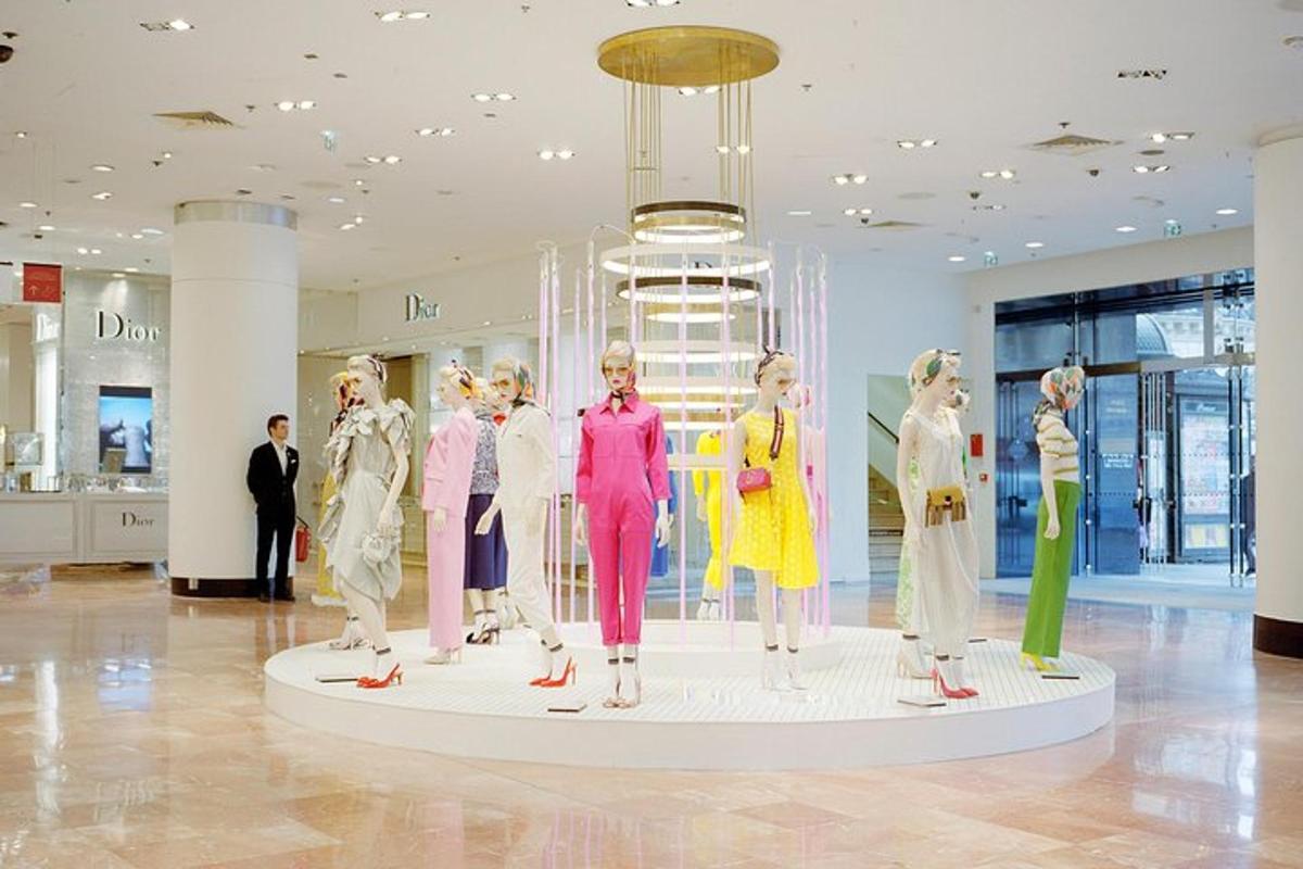 a display of mannequins in a shopping mall