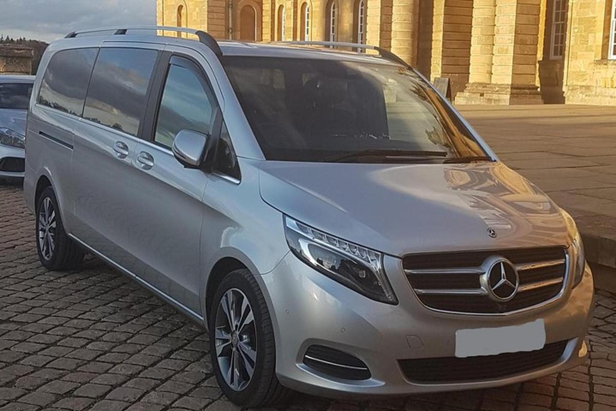 strieborný minivan zaparkovaný na parkovisku