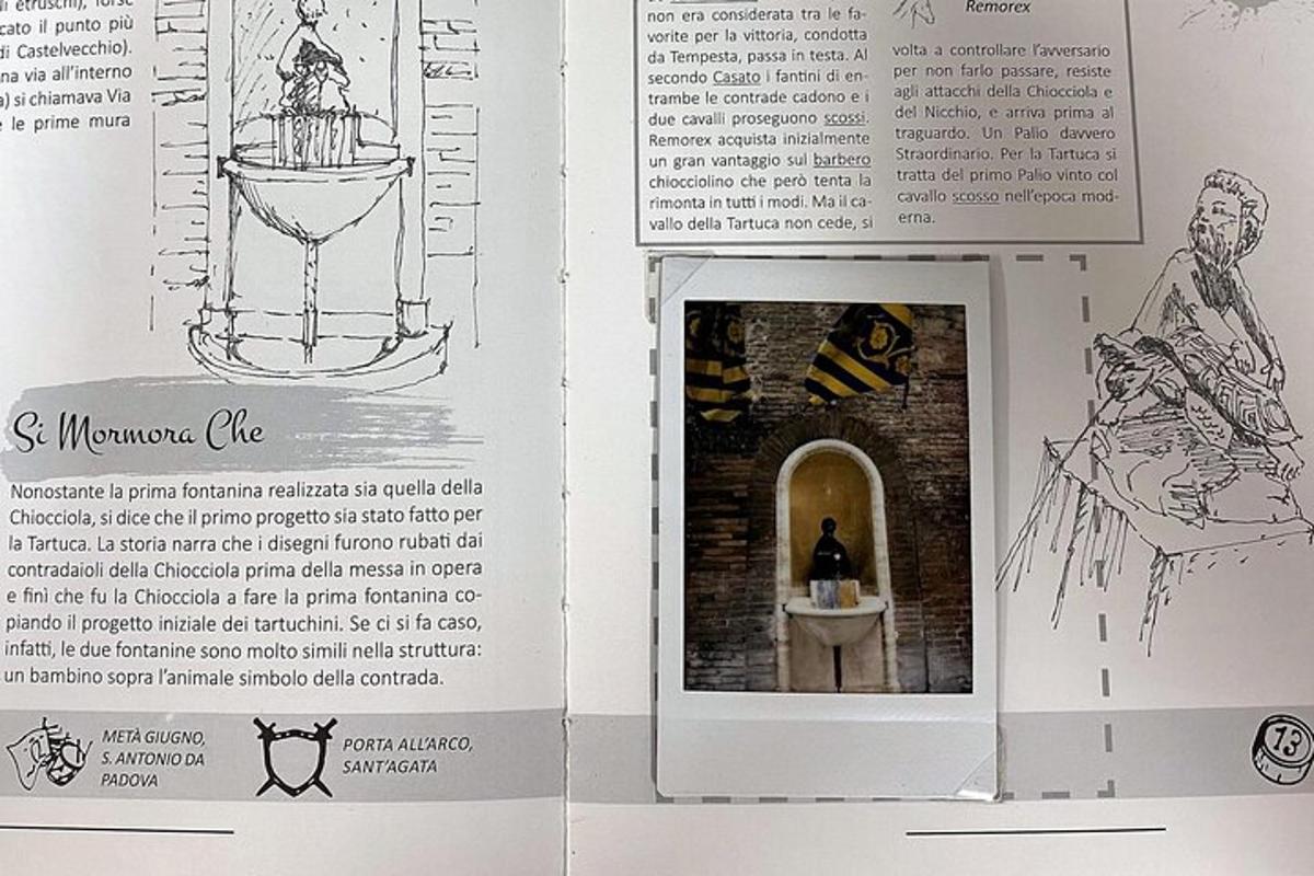 Una página de un libro con un dibujo de un baño.