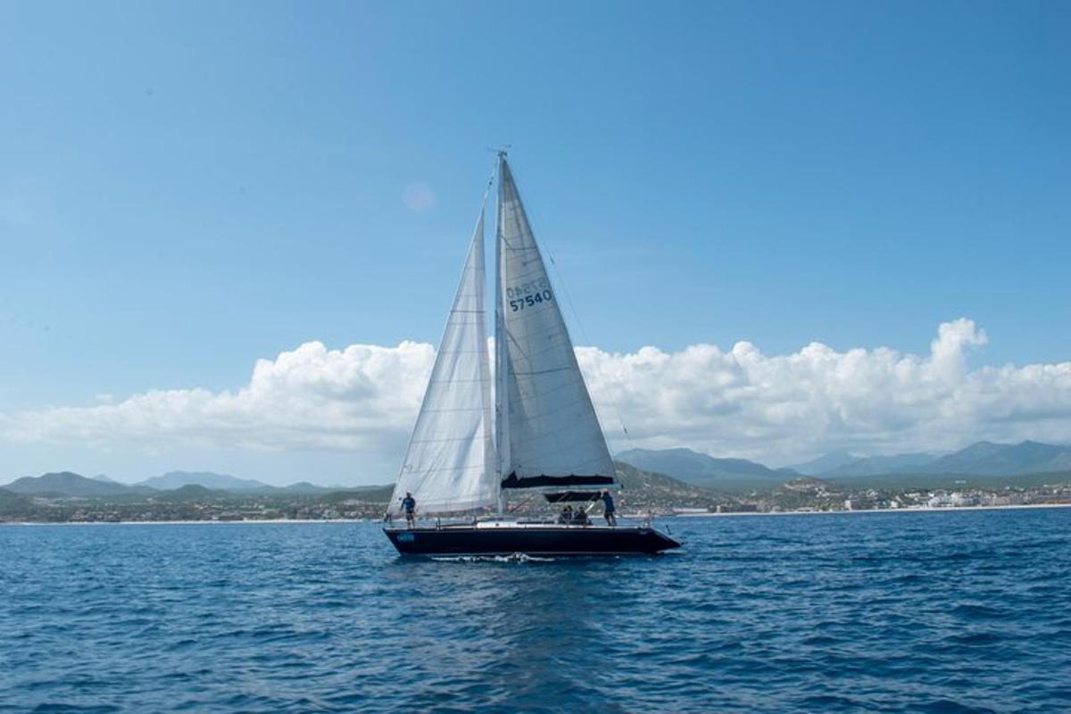 a sailboat on a large body of water