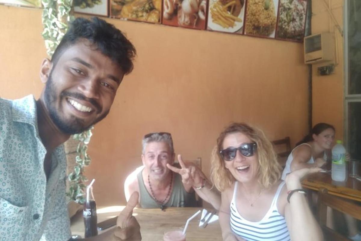a group of people sitting at a table