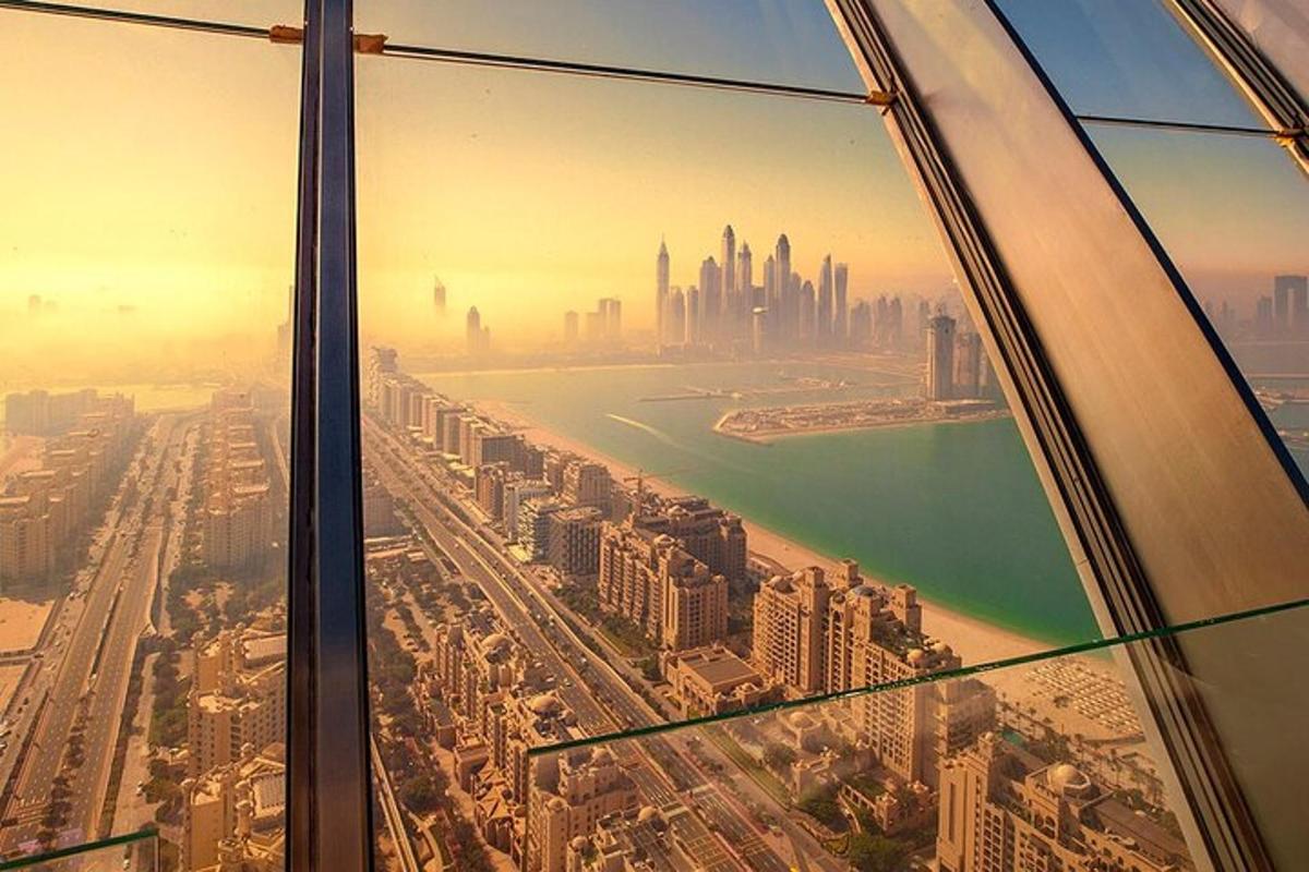 an aerial view of a city from an airplane