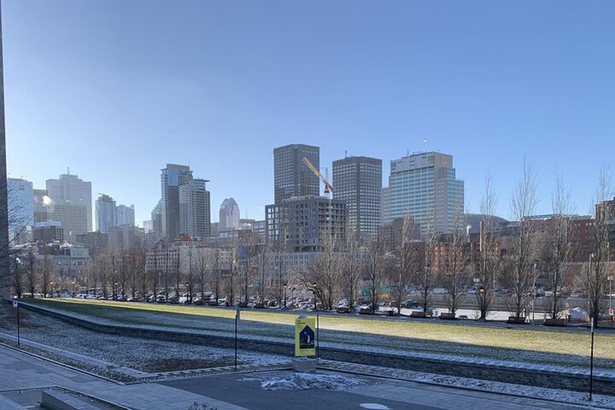 Una vista del horizonte de una ciudad con edificios altos.