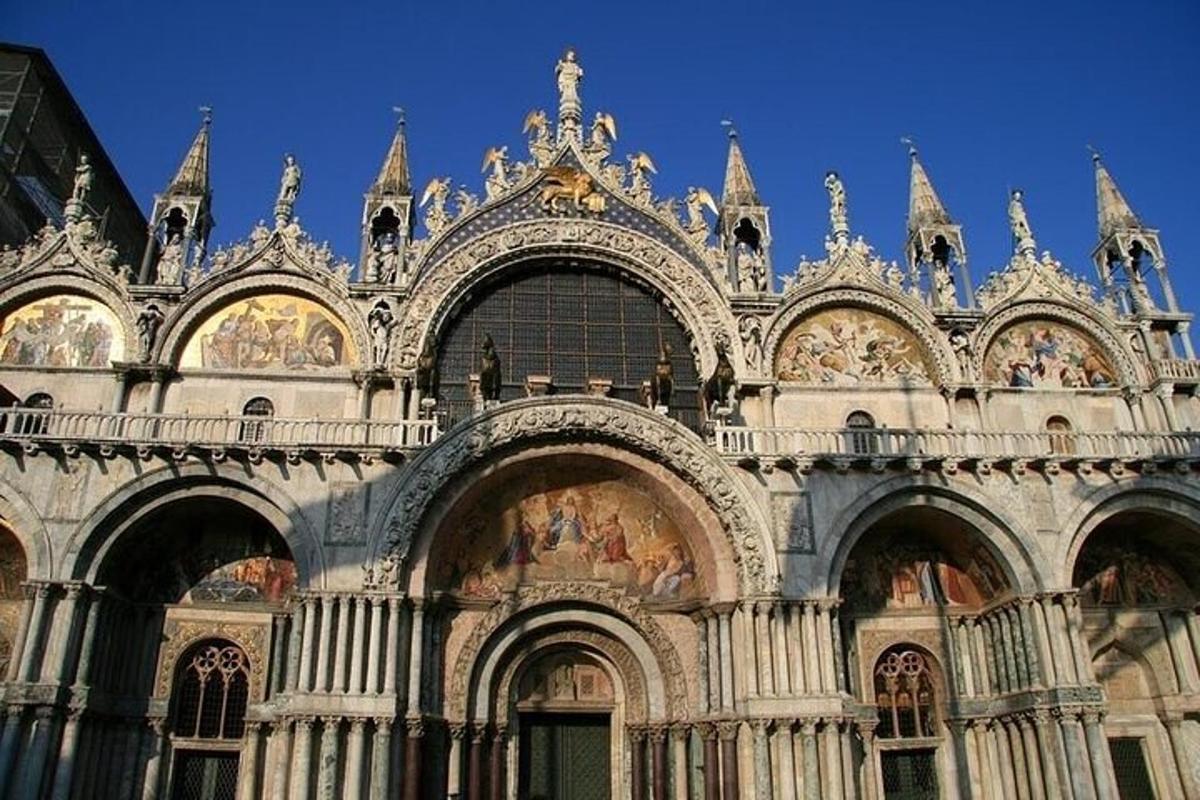 a large building with a bunch of paintings on it
