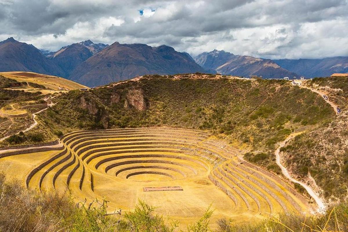 an amphitheater on the side of a mountain
