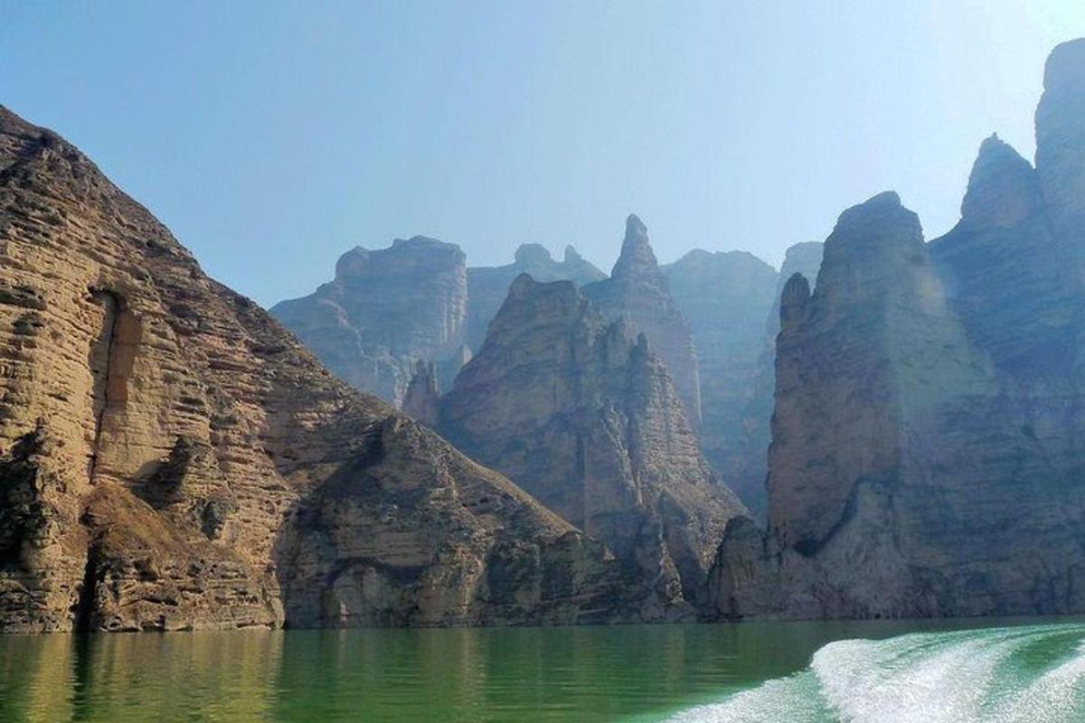a view of a mountain range with a body of water