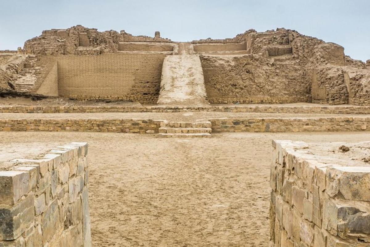a view of the ruins of a building