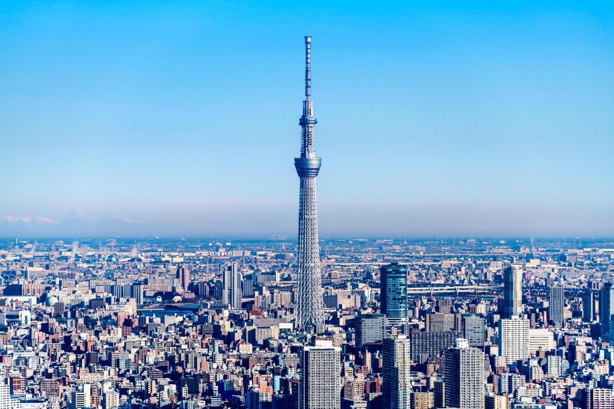 an aerial view of the tokyo skyscraper