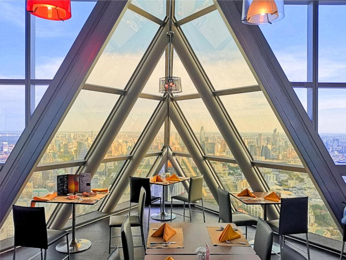 a restaurant at the shard with a view of the city