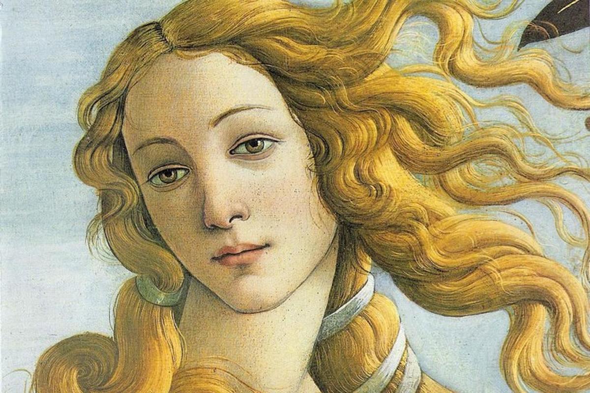 a drawing of a woman with long hair