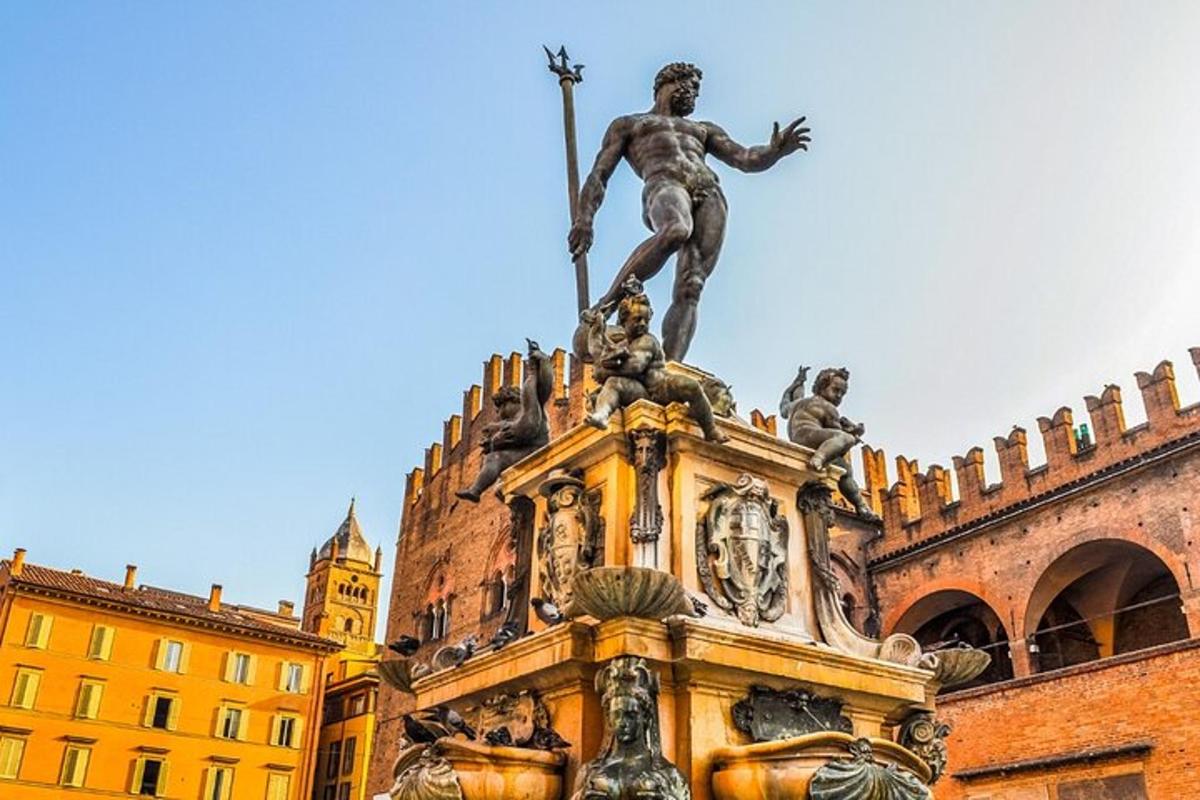 a statue of a man on top of a building