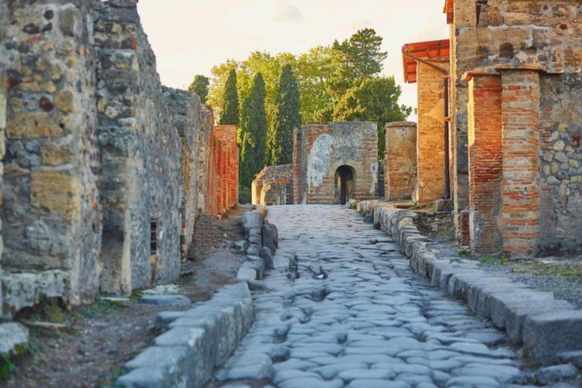 isang cobblestone na kalye sa isang lumang gusali