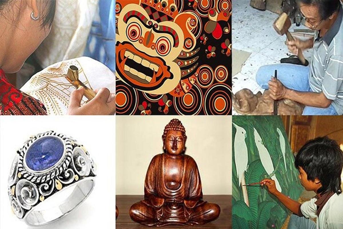 un collage d'imatges de persones fent manualitats