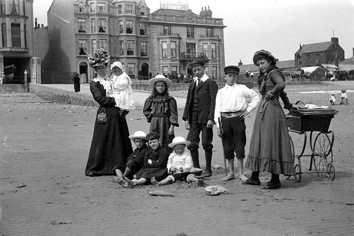 a black and white photo of a group of people