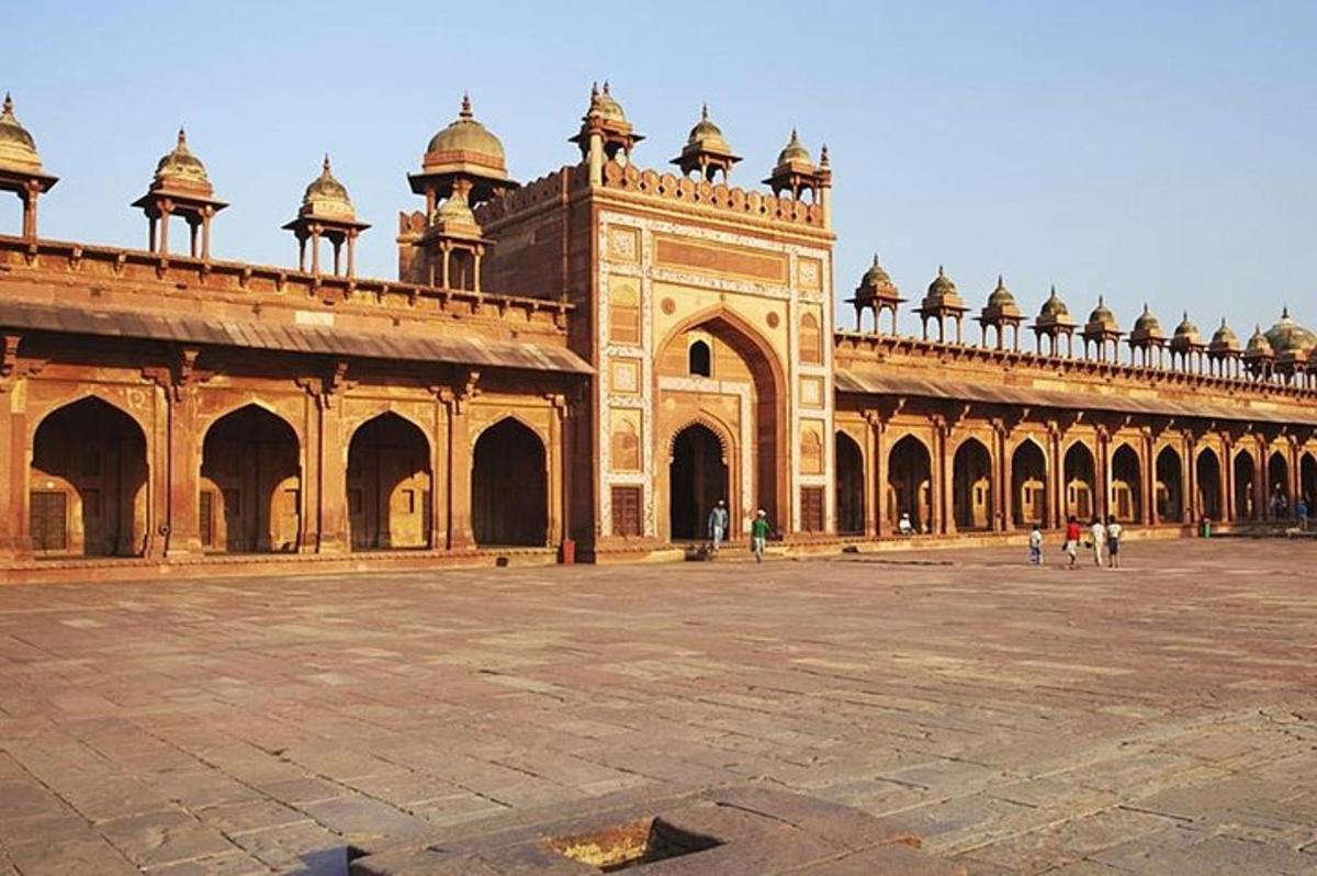 a large building with domes on top of it