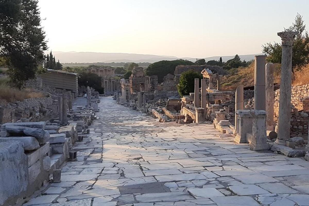 a street in the ruins of the ancient city