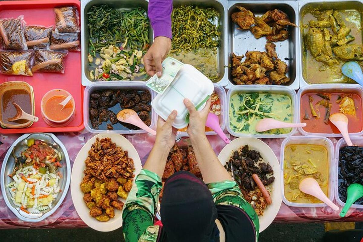 a person is pouring food into bowls of food
