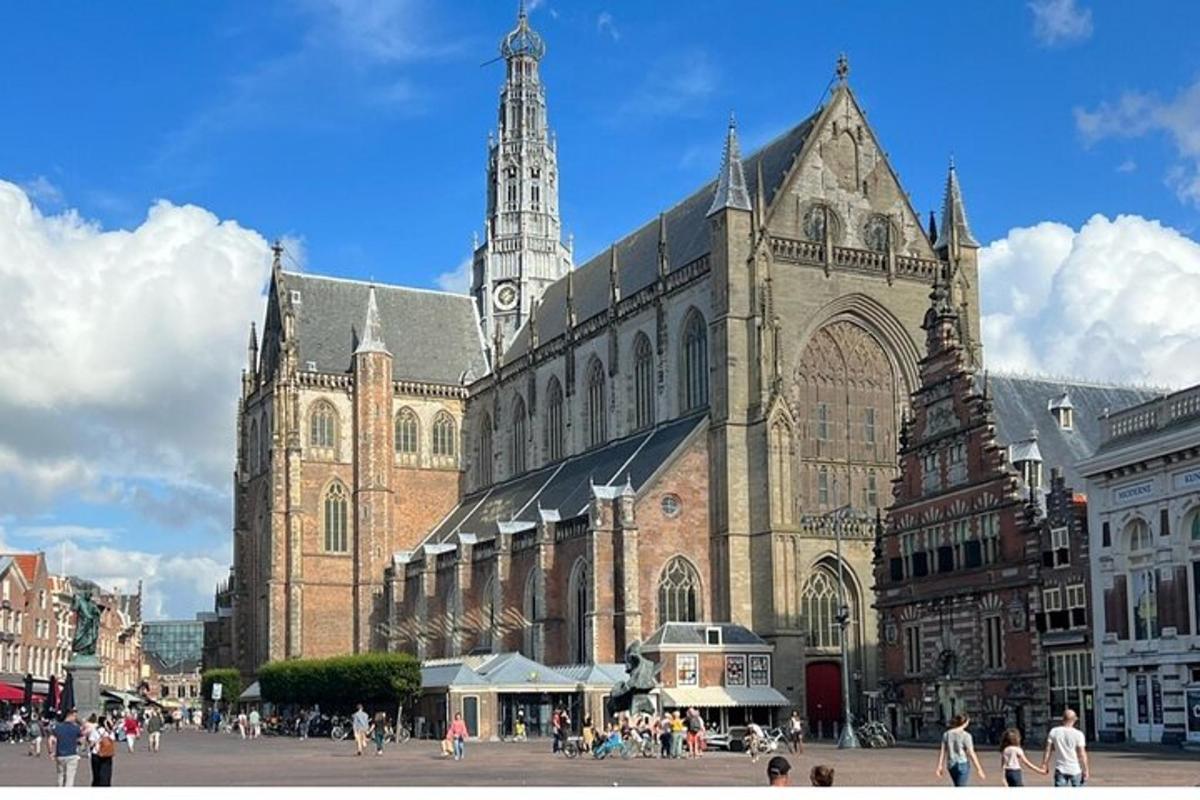 a large cathedral with a large building with a tower