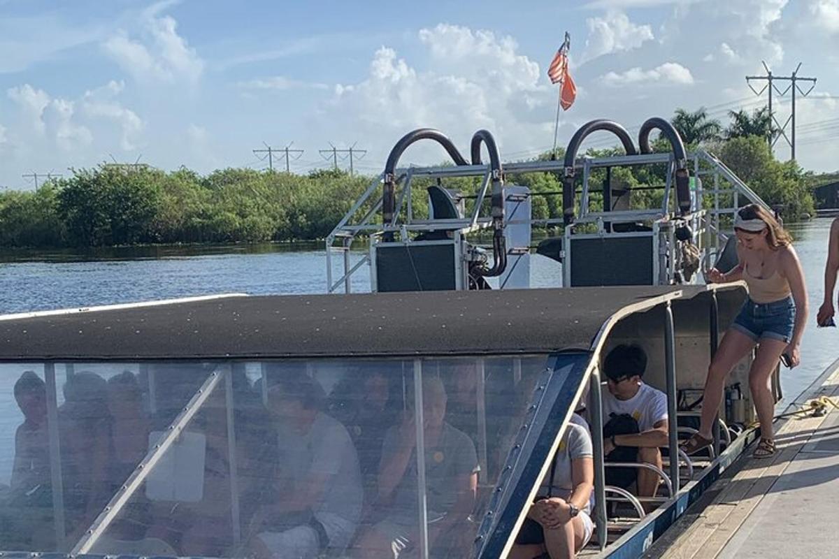 a group of people on a boat on a river